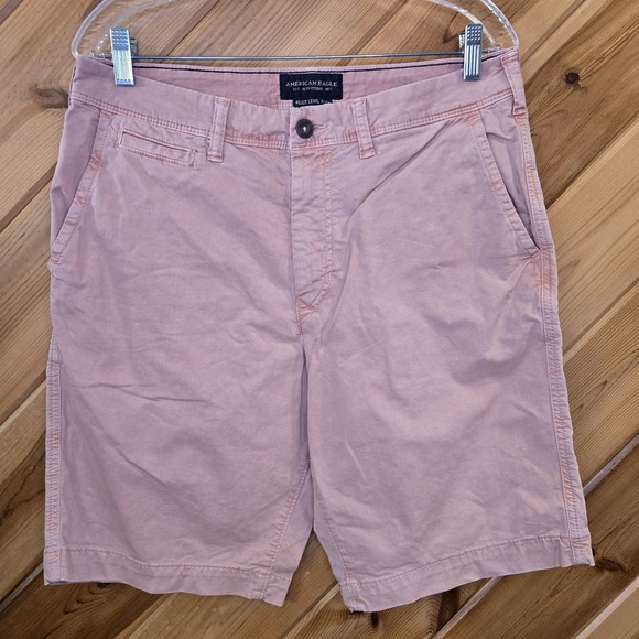 American‎ Eagle Mens Salmon Chino Beach Shorts Size 33 - Picture 1 of 7